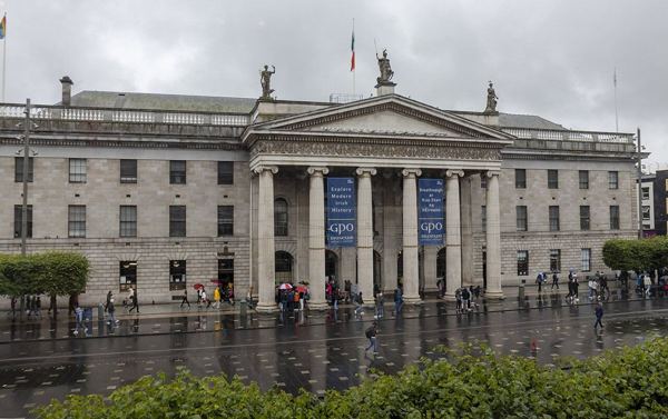The General Post Office frontage on O’Connell Street