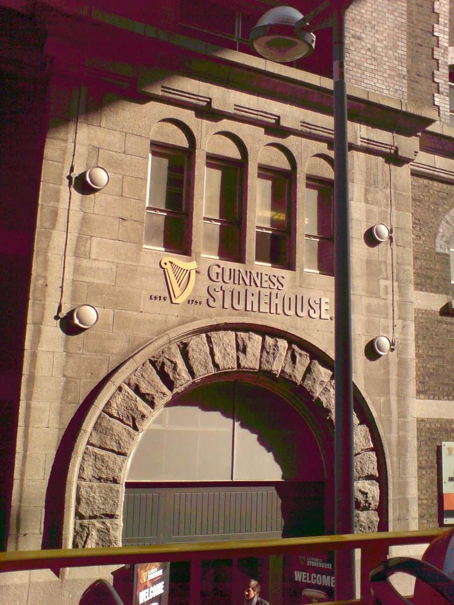 Guinness Storehouse exterior entrance signage