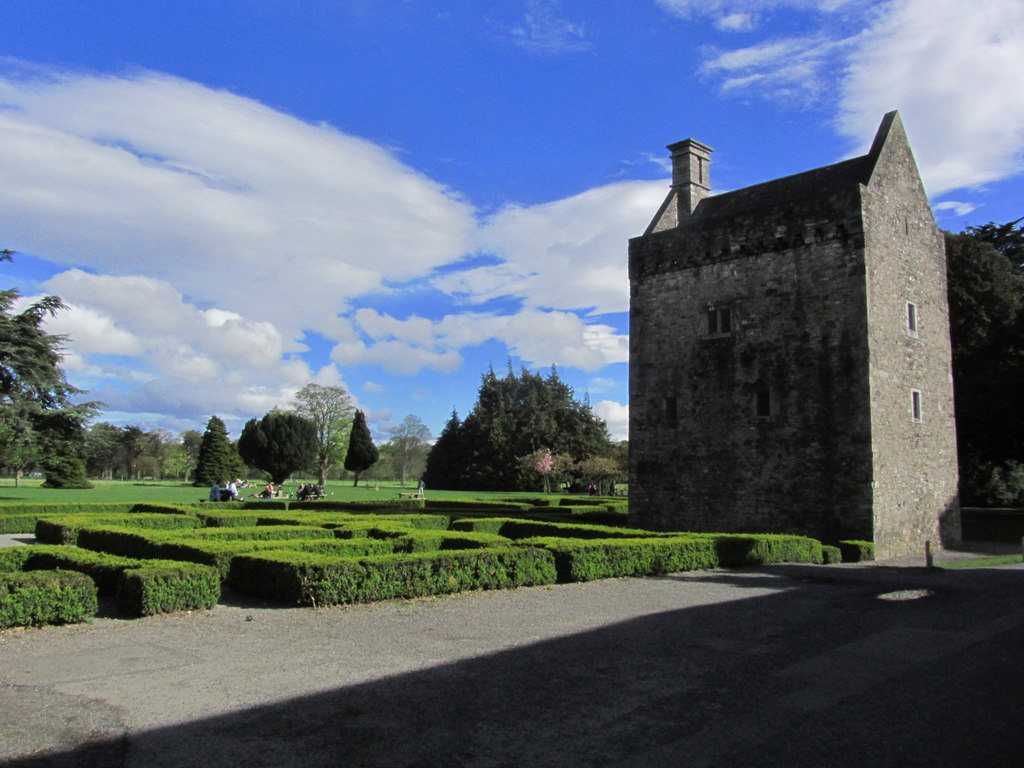 Ashtown Castle and its formal garden in Phoenix Park