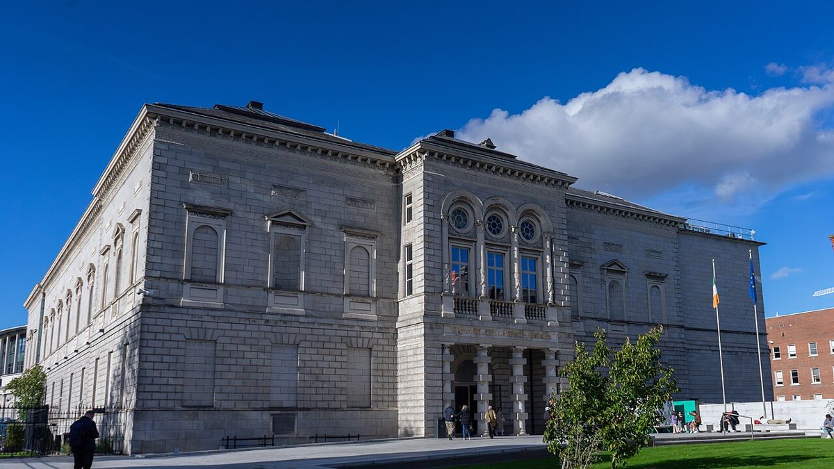 The Merrion Square entrance facade of the National Gallery of Ireland
