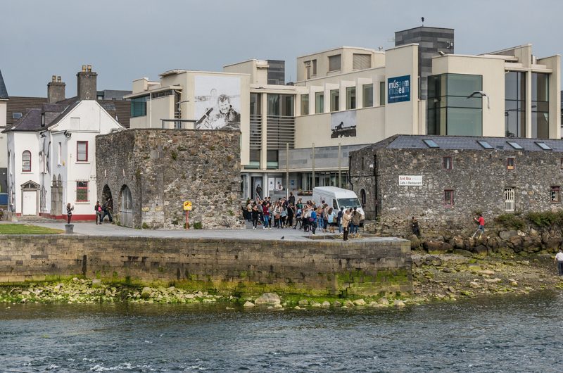 The museum behind the surviving waterfront wall in September 2014