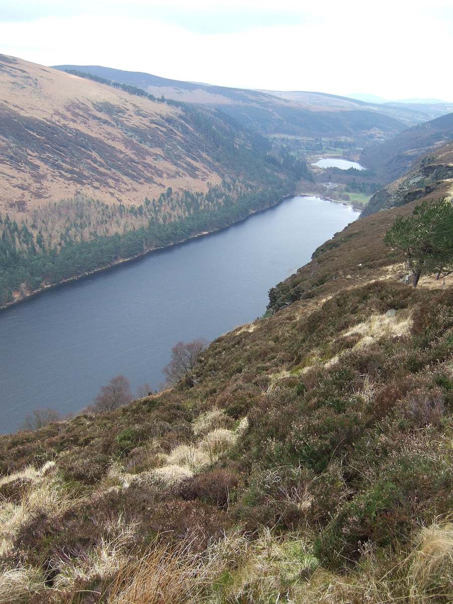 Looking down on Upper Lake from the Spinc