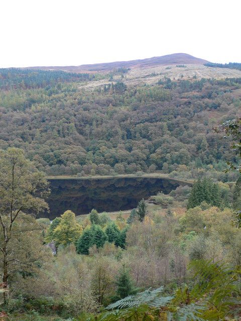 The water and shores of Glendalough Lower Lake