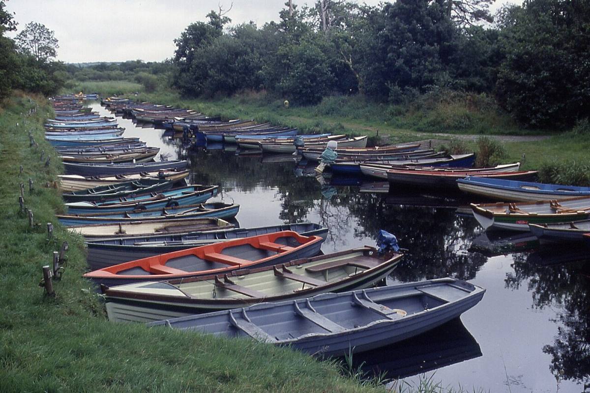 Moored rowing boats at Ross Island