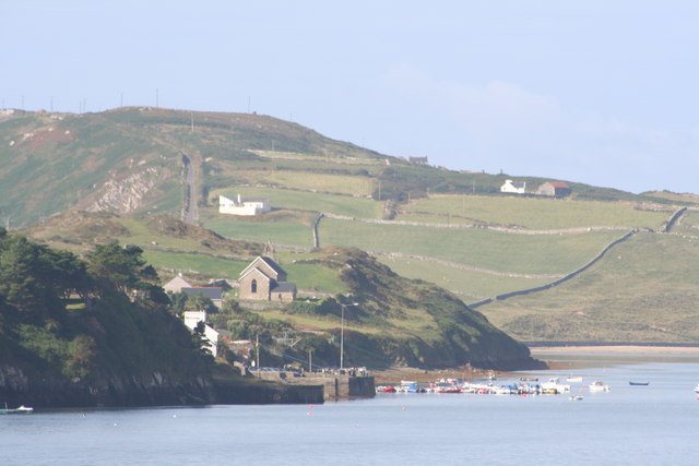 Crookhaven quay seen across the water from Rock Island