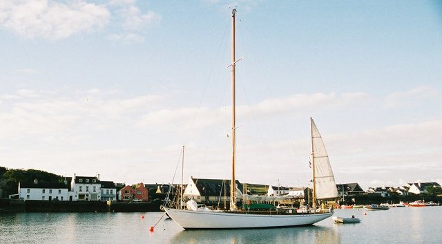 Sailing boats and the waterfront at Crookhaven