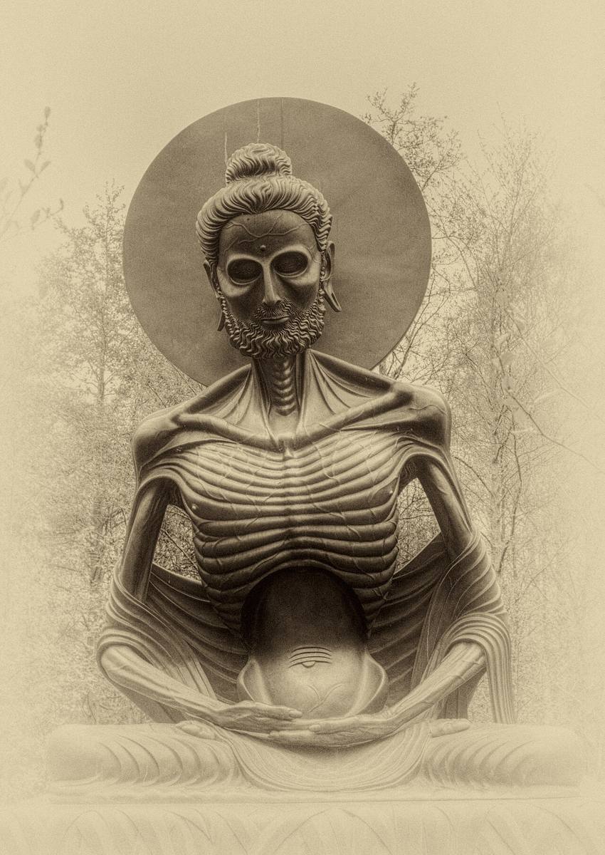 The Fasting Buddha sculpture at the former Victor’s Way park