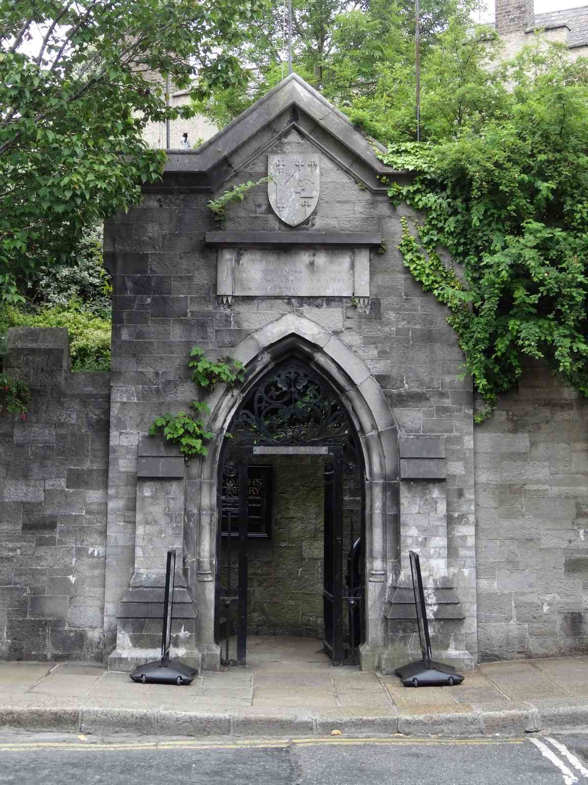 Stone entrance gate to Marsh’s Library