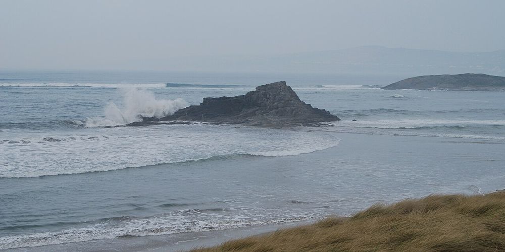 Black Rock and the open sands of Banna Strand