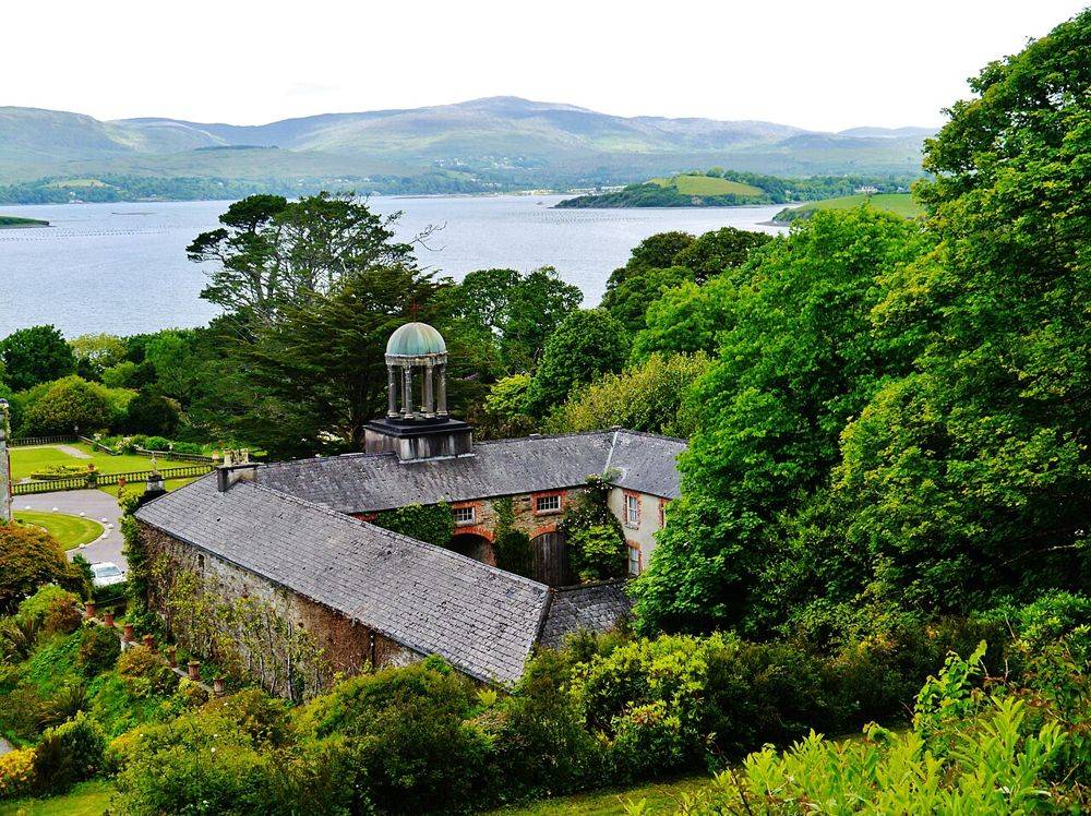 Bantry House gardens overlooking Bantry Bay