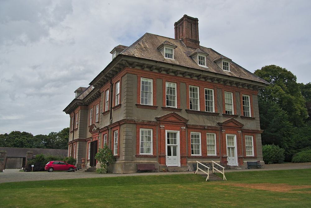 The red-brick frontage of Beaulieu House in County Louth