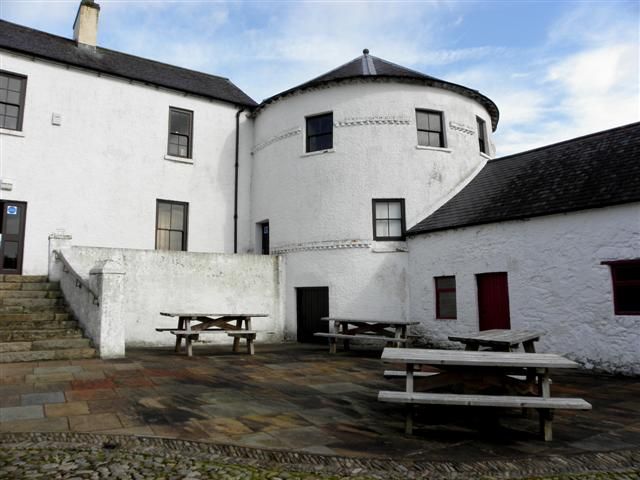 The rear of Bellaghy Bawn, shown from outside