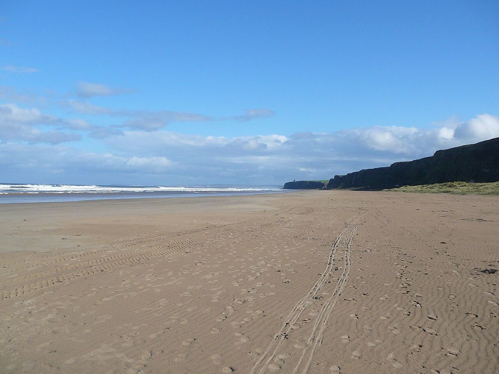 The open coastal setting at Benone Strand