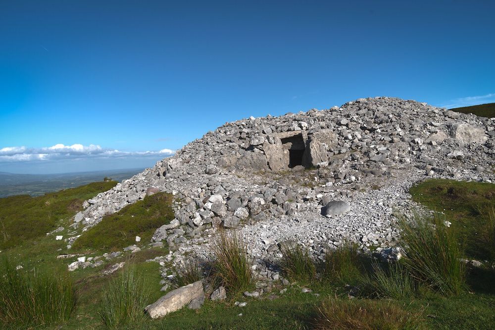 Stone passage tomb at Carrowkeel in the Bricklieve Mountains