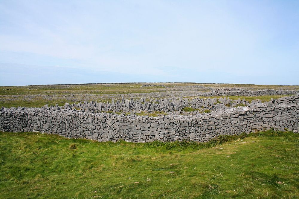 Stone walls of Dún Aonghasa on Inis Mór