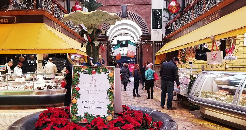 The covered interior of Cork’s English Market