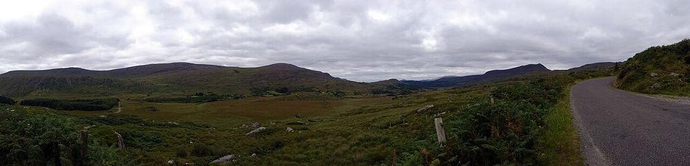 Lakes and steep mountain sides along the Gap of Dunloe