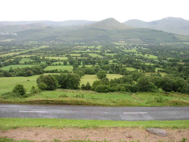 The Glen of Aherlow landscape from the Christ the King viewpoint