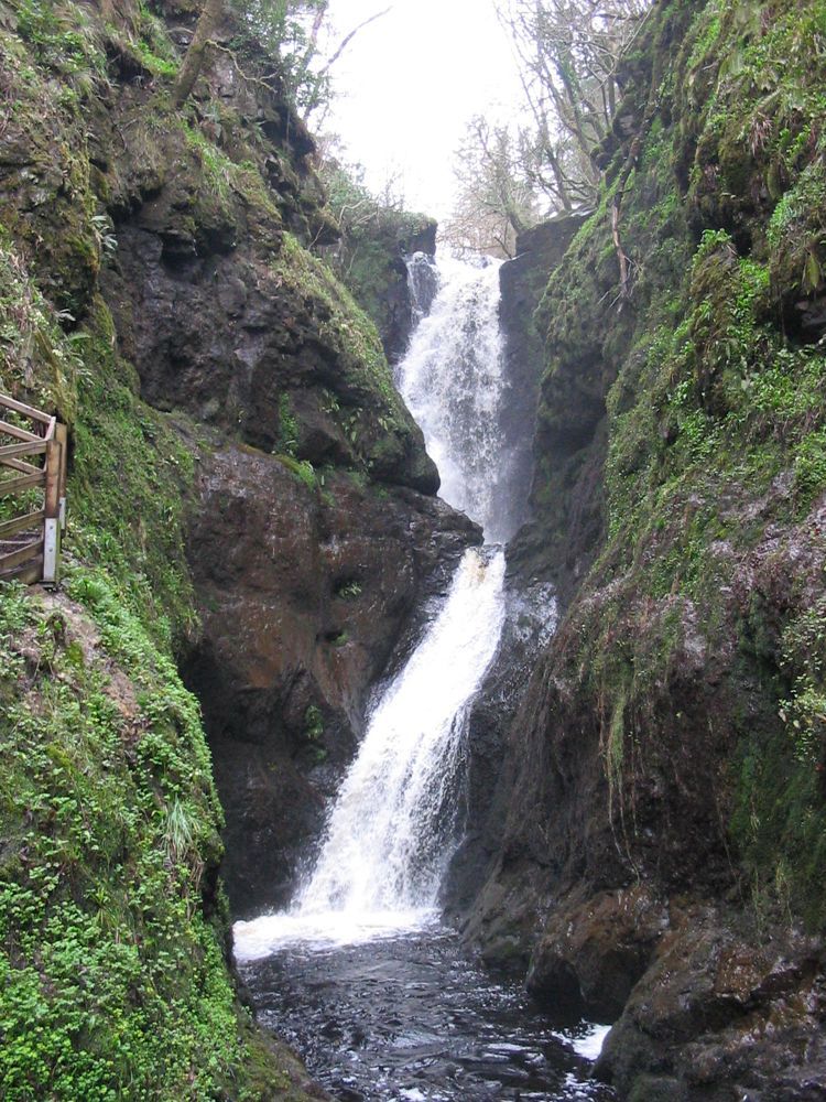 A waterfall in Glenariff Forest Park