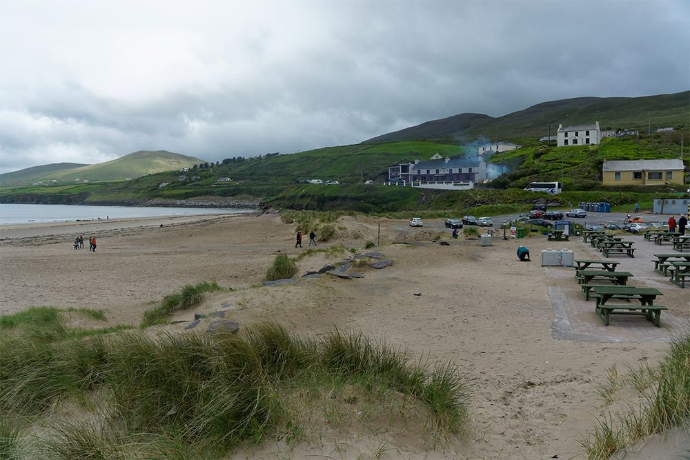 Inch Strand opening across Dingle Bay