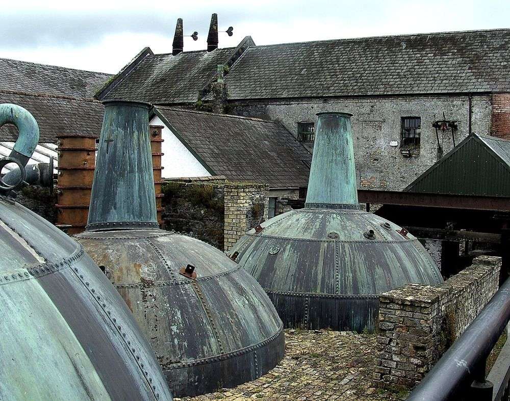 Historic whiskey-making equipment at Kilbeggan Distillery