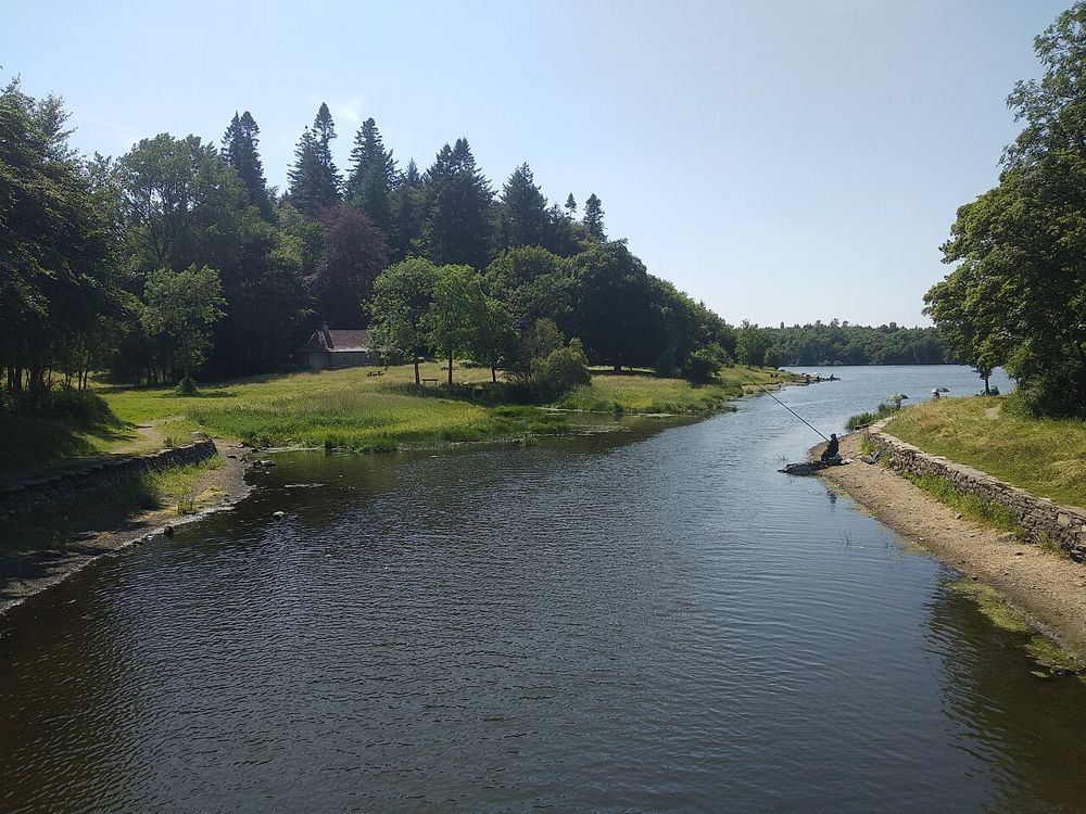 Water, lawns and trees within Killykeen Forest Park