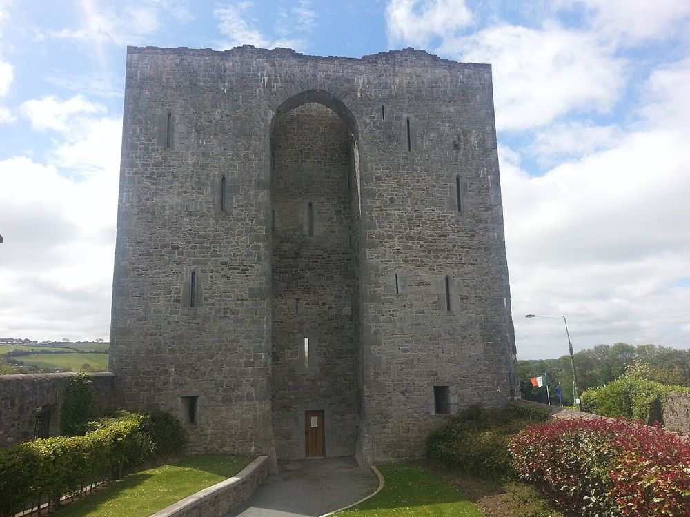 The surviving towers and wall of Listowel Castle
