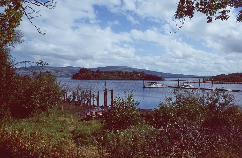 Spencer Harbour and Corry Island on Lough Allen in September 2003