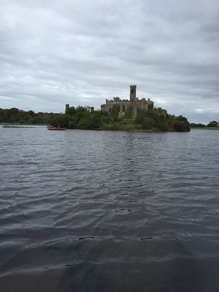 Lough Key and Castle Island seen across the water from the forest park
