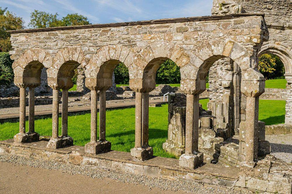 The circular stone arcade at Old Mellifont Abbey