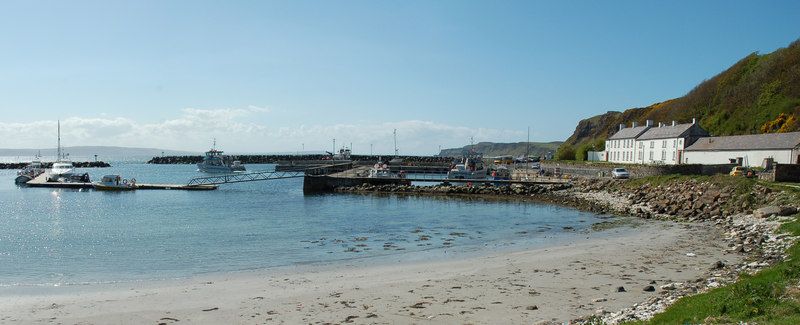 Church Bay harbour on Rathlin Island