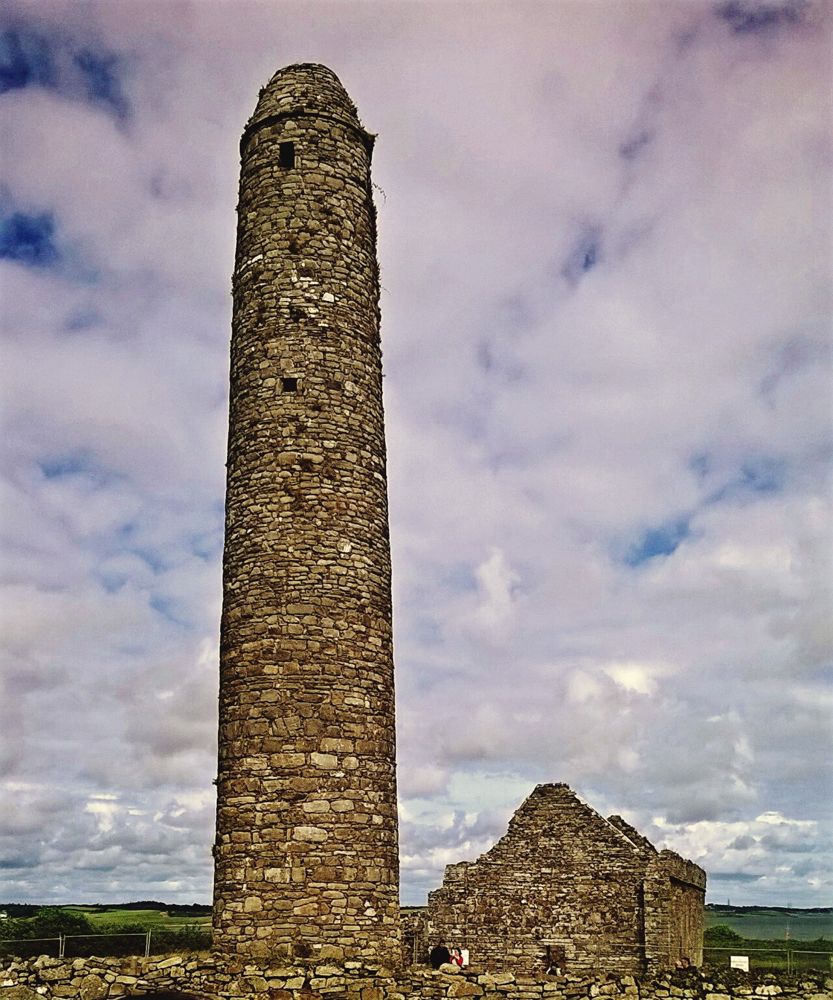 Round tower and monastic remains on Scattery Island