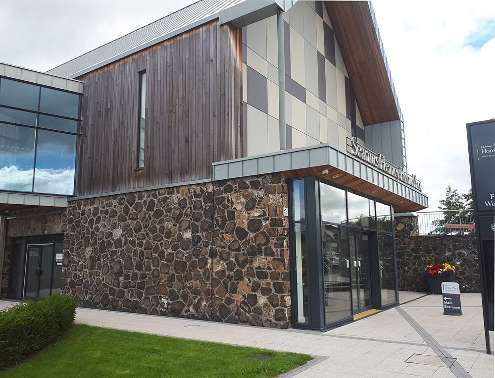The entrance to Seamus Heaney HomePlace in Bellaghy