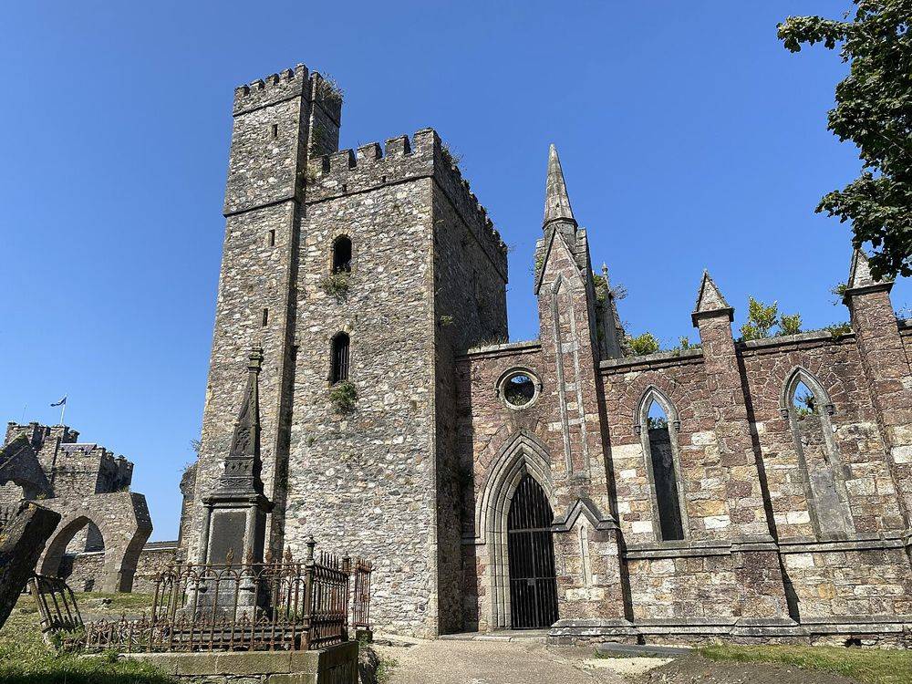 The tower and church ruins at Selskar Abbey in Wexford