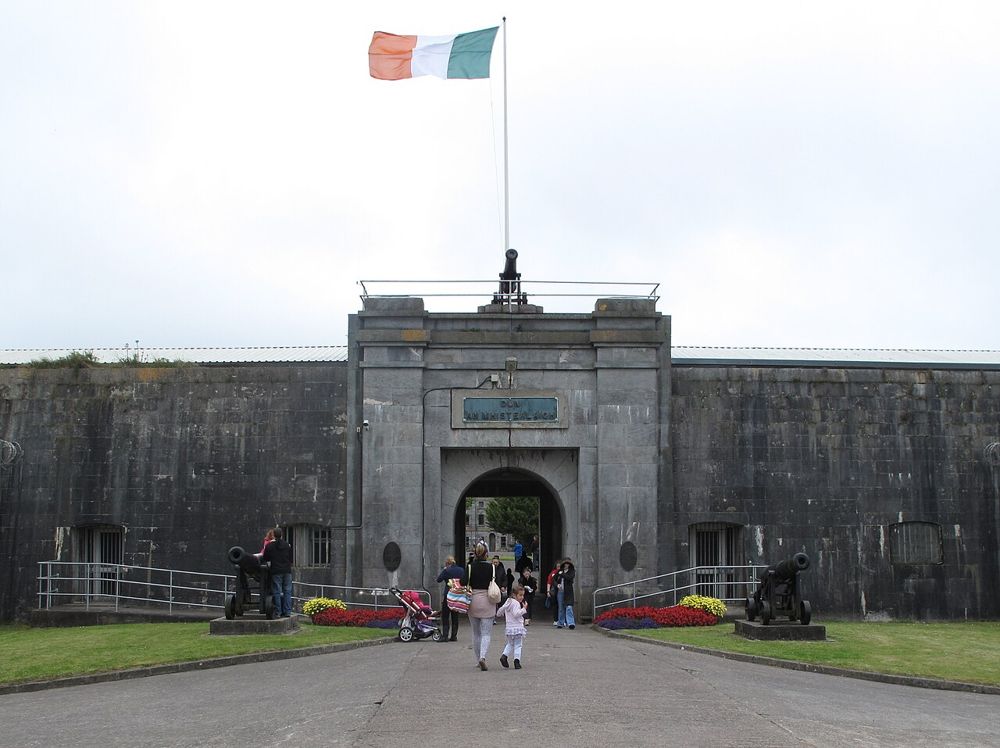 The entrance gates of Fort Mitchel on Spike Island