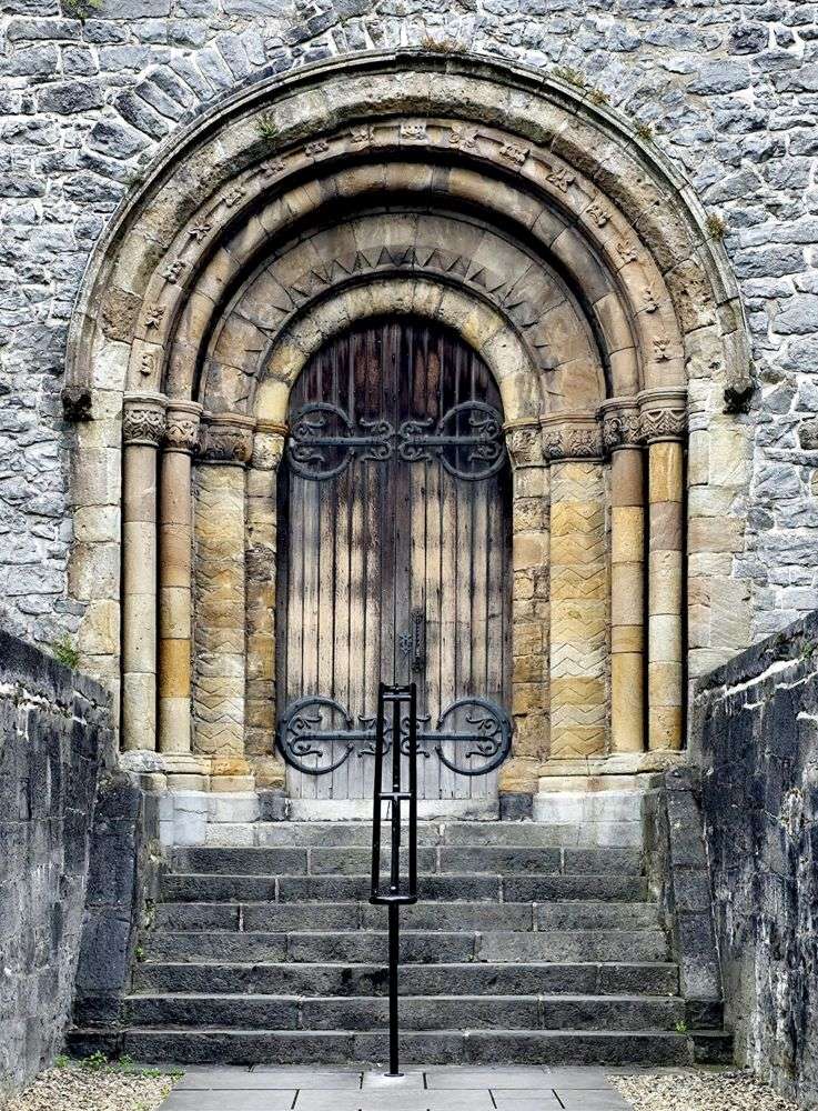 The Romanesque doorway of St Mary’s Cathedral in Limerick