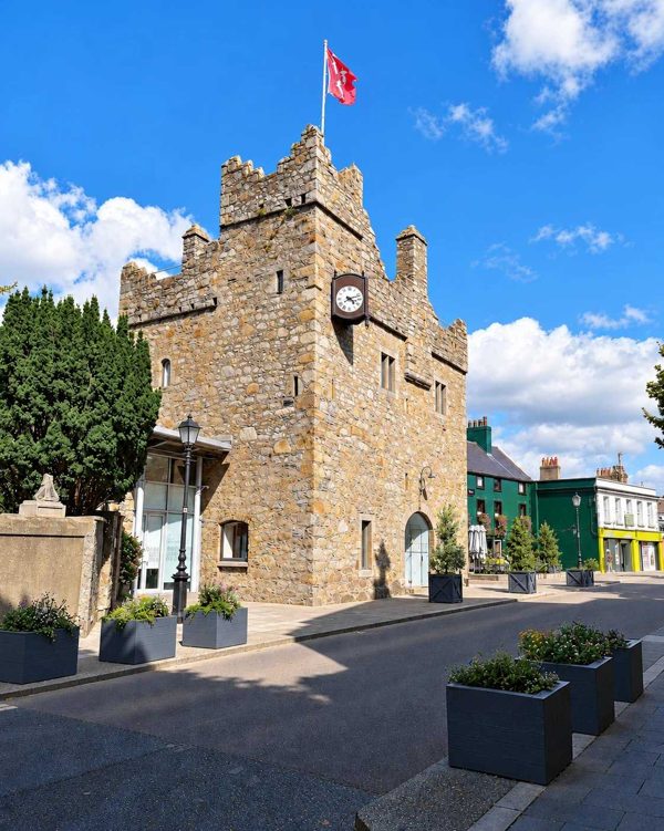 AI illustration of Dalkey Castle & Heritage Centre based on a credited source photograph