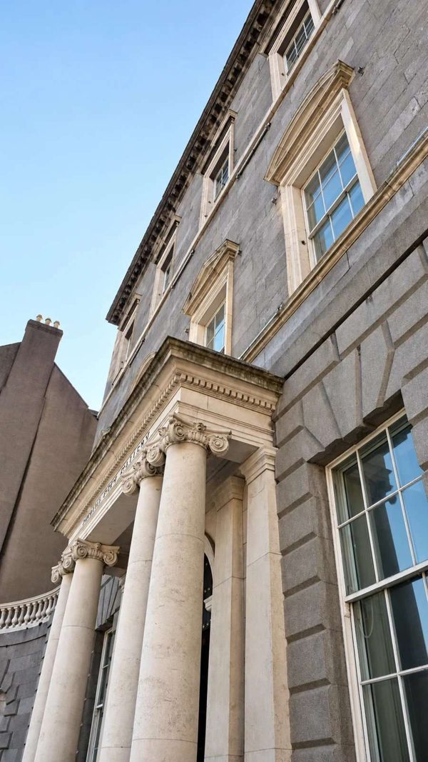 AI illustration of Hugh Lane Gallery based on a credited source photograph