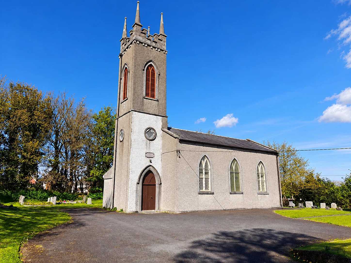 AI illustration of Dunshaughlin based on a credited source photograph