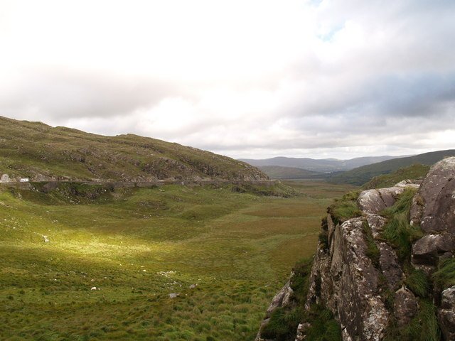 The mountain-road landscape at Moll’s Gap
