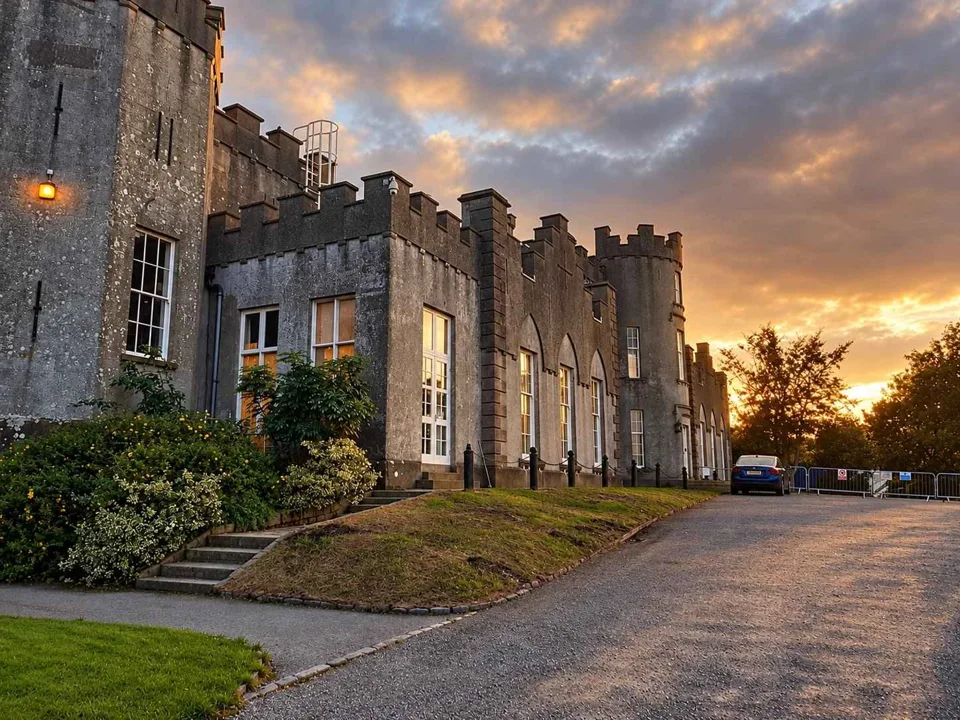 AI illustration of Ardgillan Castle & Demesne based on a credited source photograph