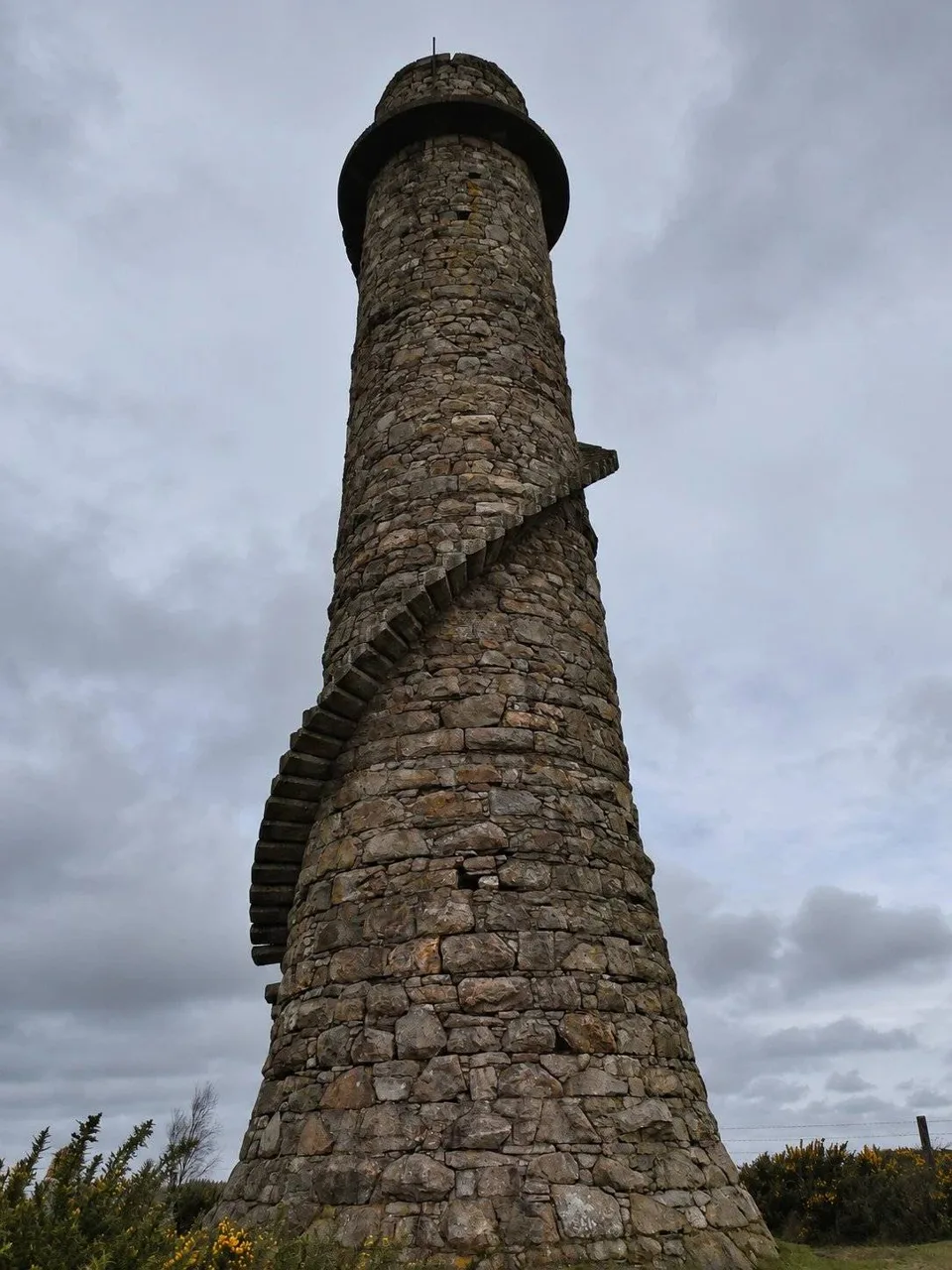 AI illustration of the Ballycorus leadmines chimney near Carrickgollogan