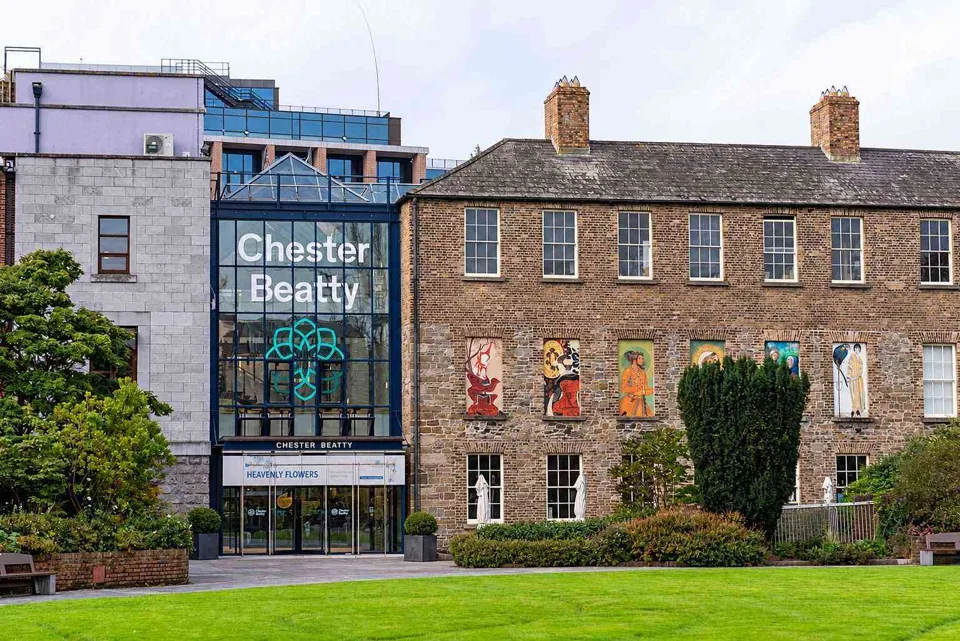 AI illustration of Chester Beatty Library based on a credited source photograph