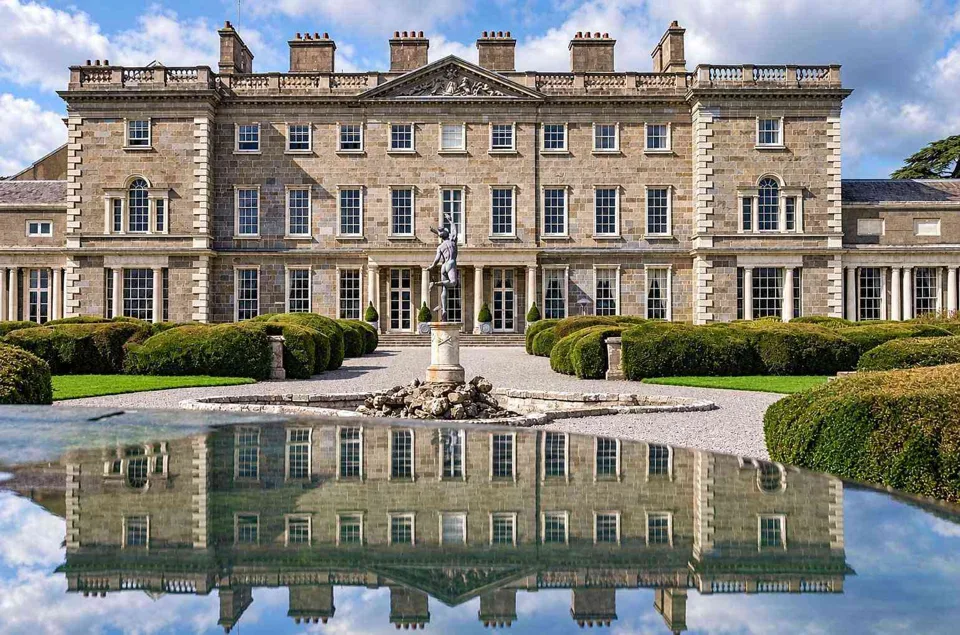 AI illustration of Carton House Demesne, Maynooth based on a credited source photograph